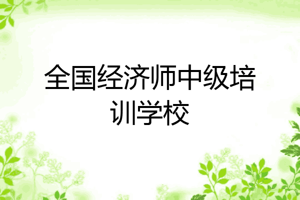 全国经济师中级培训学校