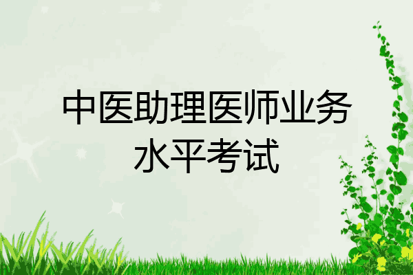 中医助理医师业务水平考试