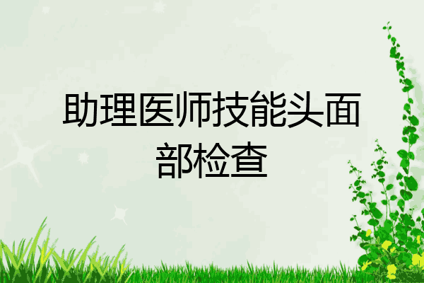 助理医师技能头面部检查