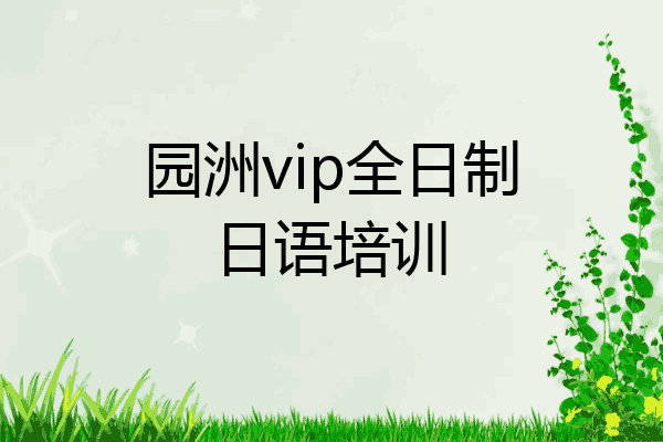 园洲vip全日制日语培训