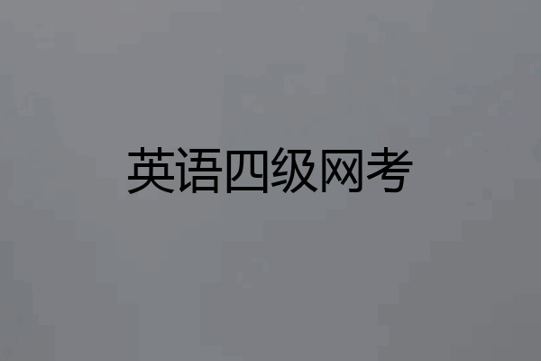 英语四级网考