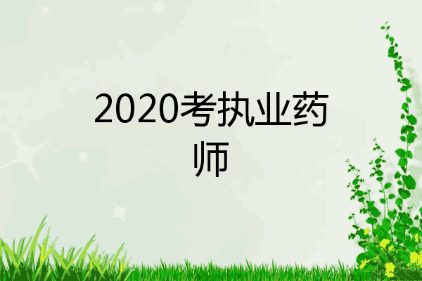 2020考执业药师