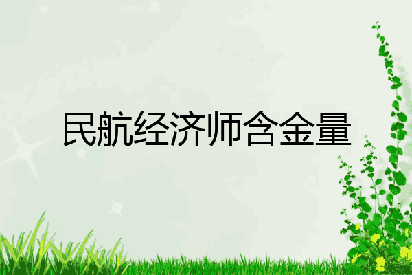 民航经济师含金量
