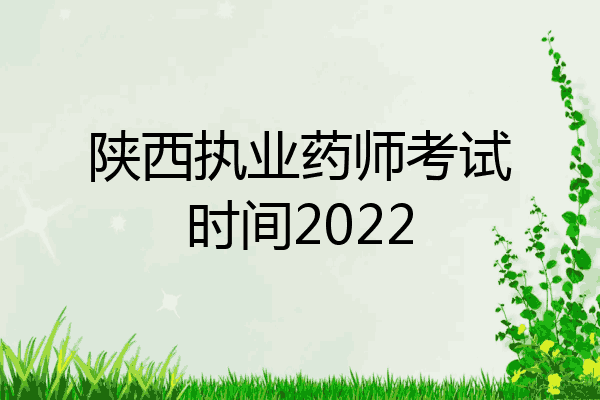 陕西执业药师考试时间2022