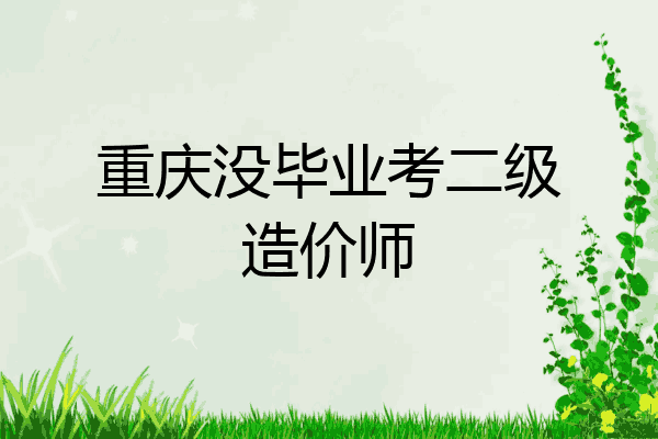 重庆没毕业考二级造价师