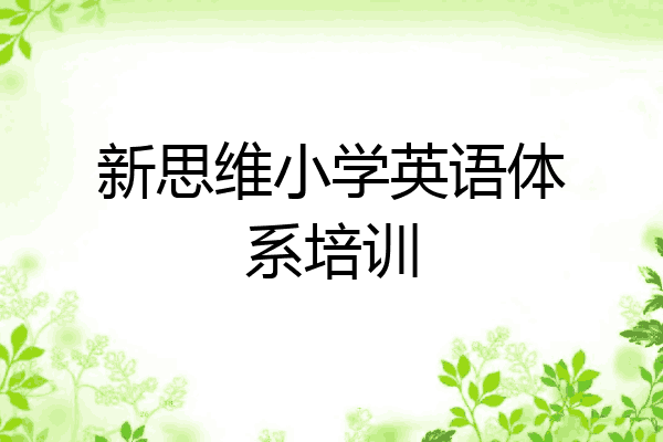 新思维小学英语体系培训