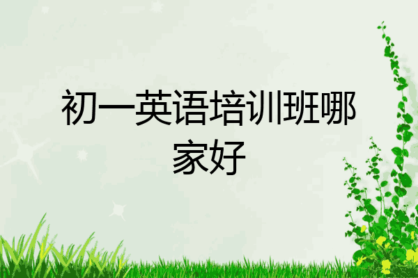 初一英语培训班哪家好