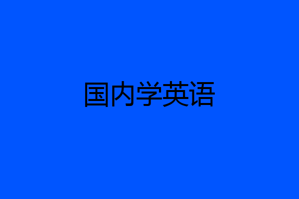 国内学英语