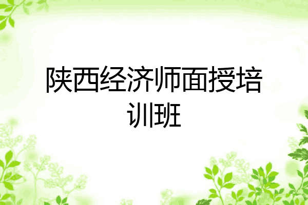 陕西经济师面授培训班