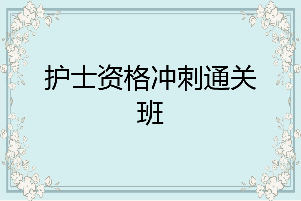 护士资格冲刺通关班