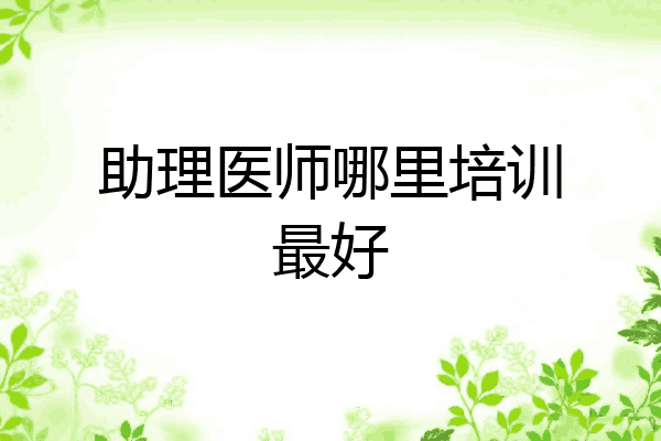 助理医师哪里培训最好