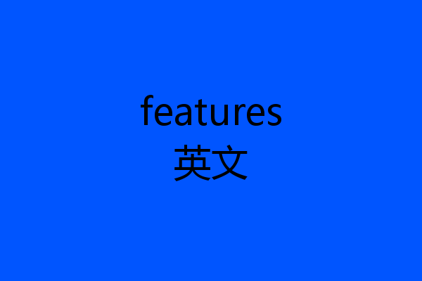 features英文