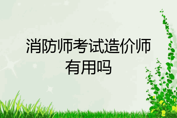 消防师考试造价师有用吗
