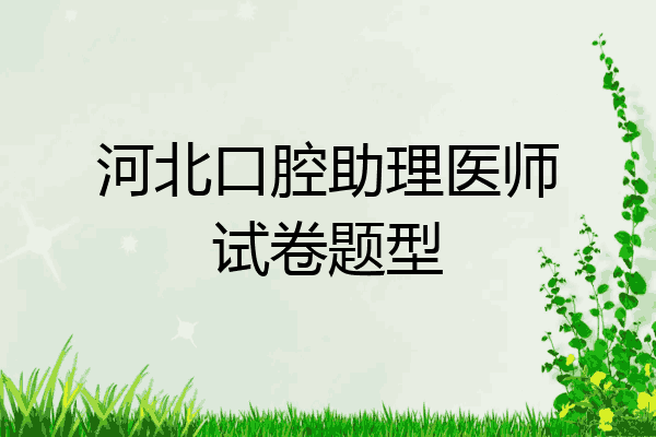 河北口腔助理医师试卷题型