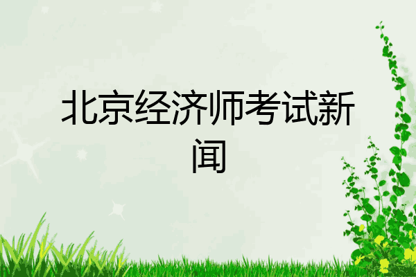 北京经济师考试新闻
