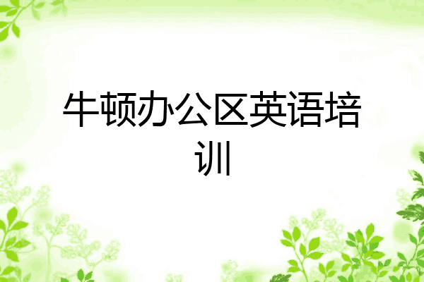 牛顿办公区英语培训