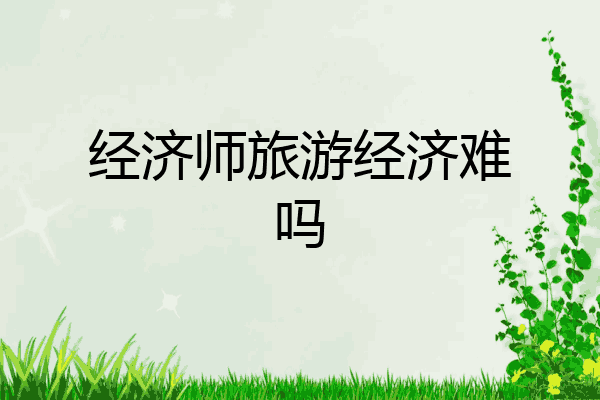 经济师旅游经济难吗