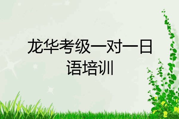 龙华考级一对一日语培训