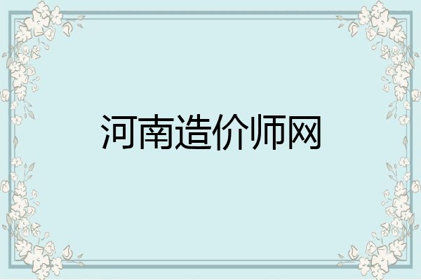 河南造价师网