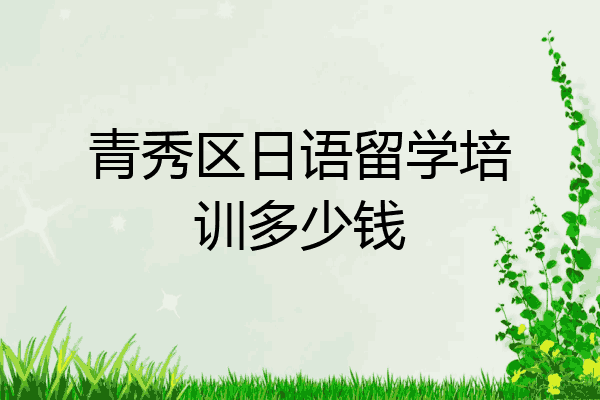 青秀区日语留学培训多少钱