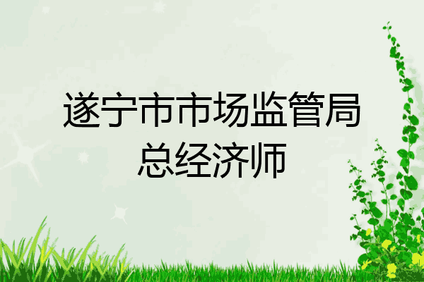 遂宁市市场监管局总经济师