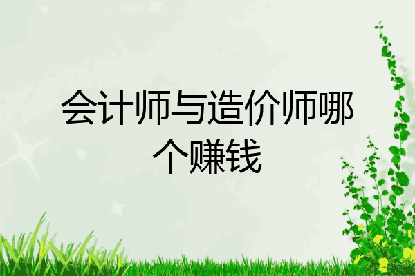 会计师与造价师哪个赚钱