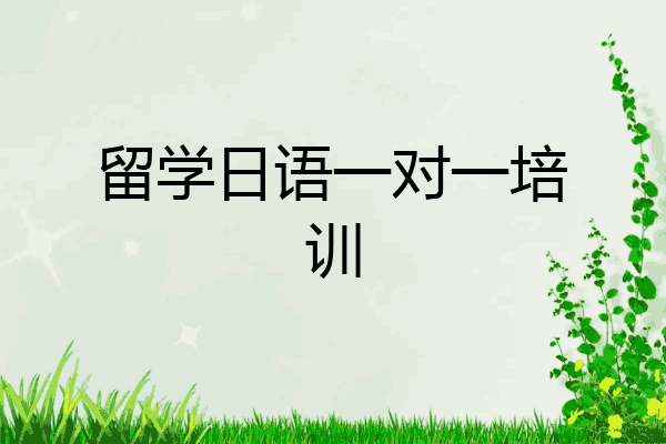 留学日语一对一培训