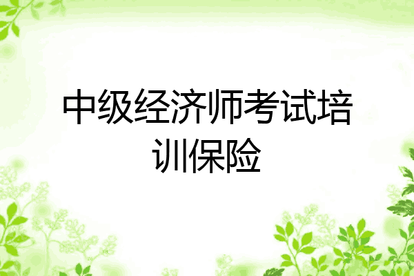 中级经济师考试培训保险