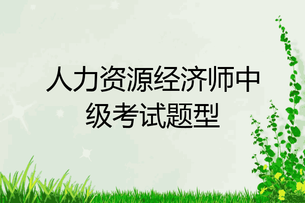 人力资源经济师中级考试题型