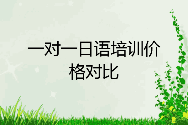 一对一日语培训价格对比