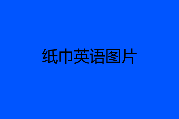 纸巾英语图片