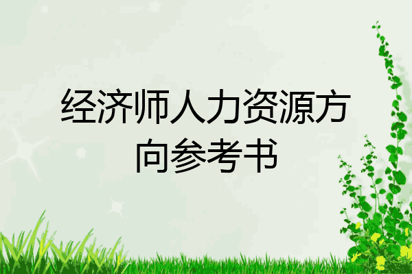 经济师人力资源方向参考书
