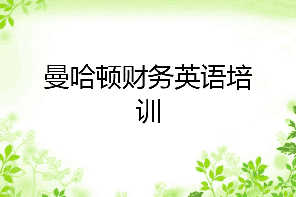 曼哈顿财务英语培训
