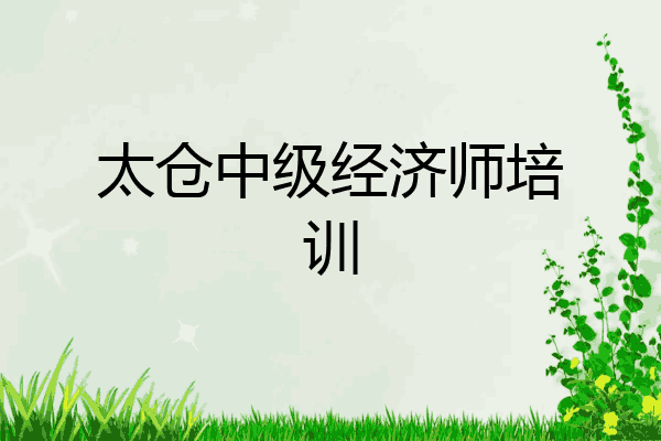 太仓中级经济师培训