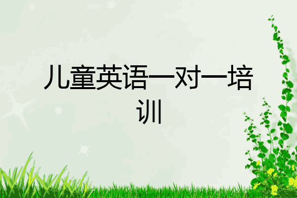 儿童英语一对一培训