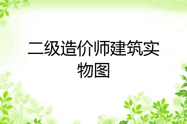 二级造价师建筑实物图