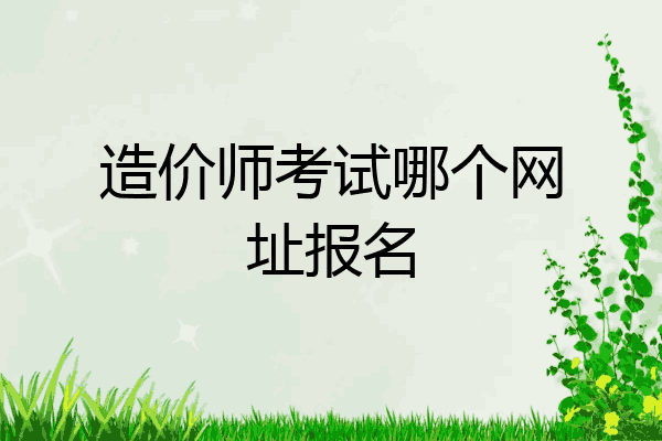 造价师考试哪个网址报名