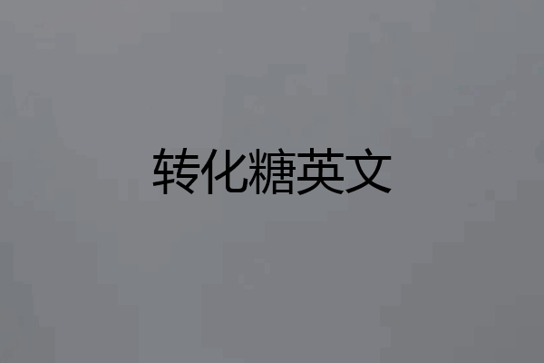 转化糖英文