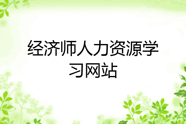 经济师人力资源学习网站