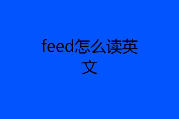 feed怎么读英文