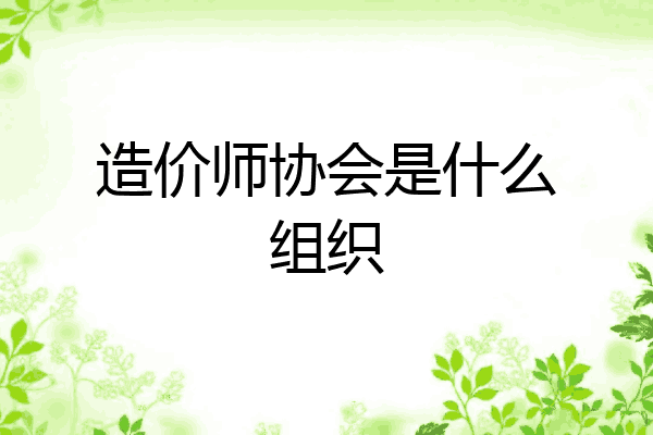 造价师协会是什么组织