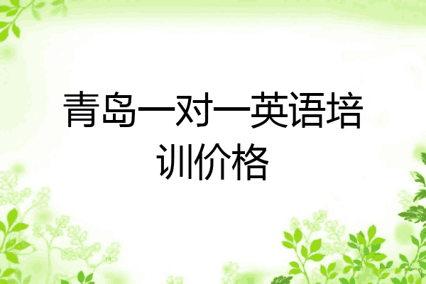青岛一对一英语培训价格