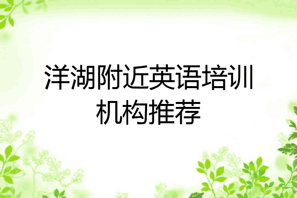 洋湖附近英语培训机构推荐