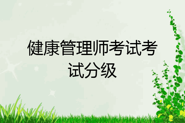 健康管理师考试考试分级