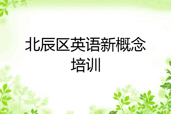 北辰区英语新概念培训