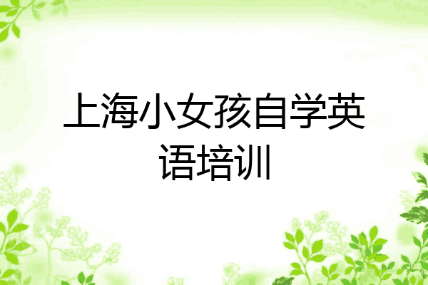 上海小女孩自学英语培训