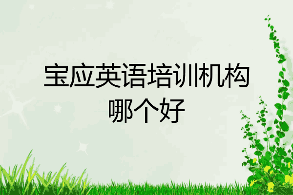 宝应英语培训机构哪个好