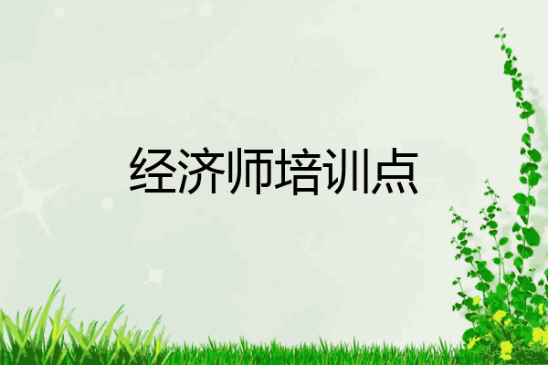 经济师培训点