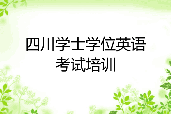 四川学士学位英语考试培训