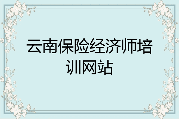 云南保险经济师培训网站